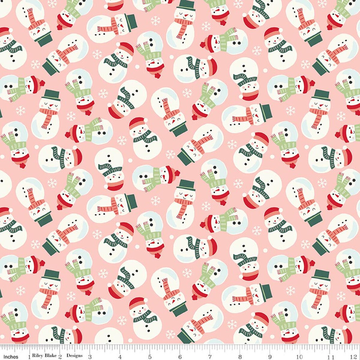 Flannel Snowmen Blush