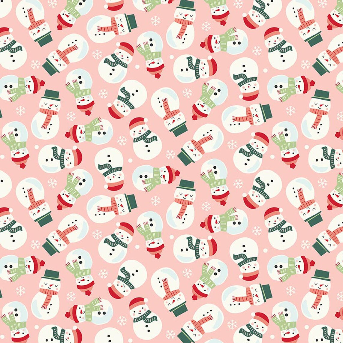 Flannel Snowmen Blush
