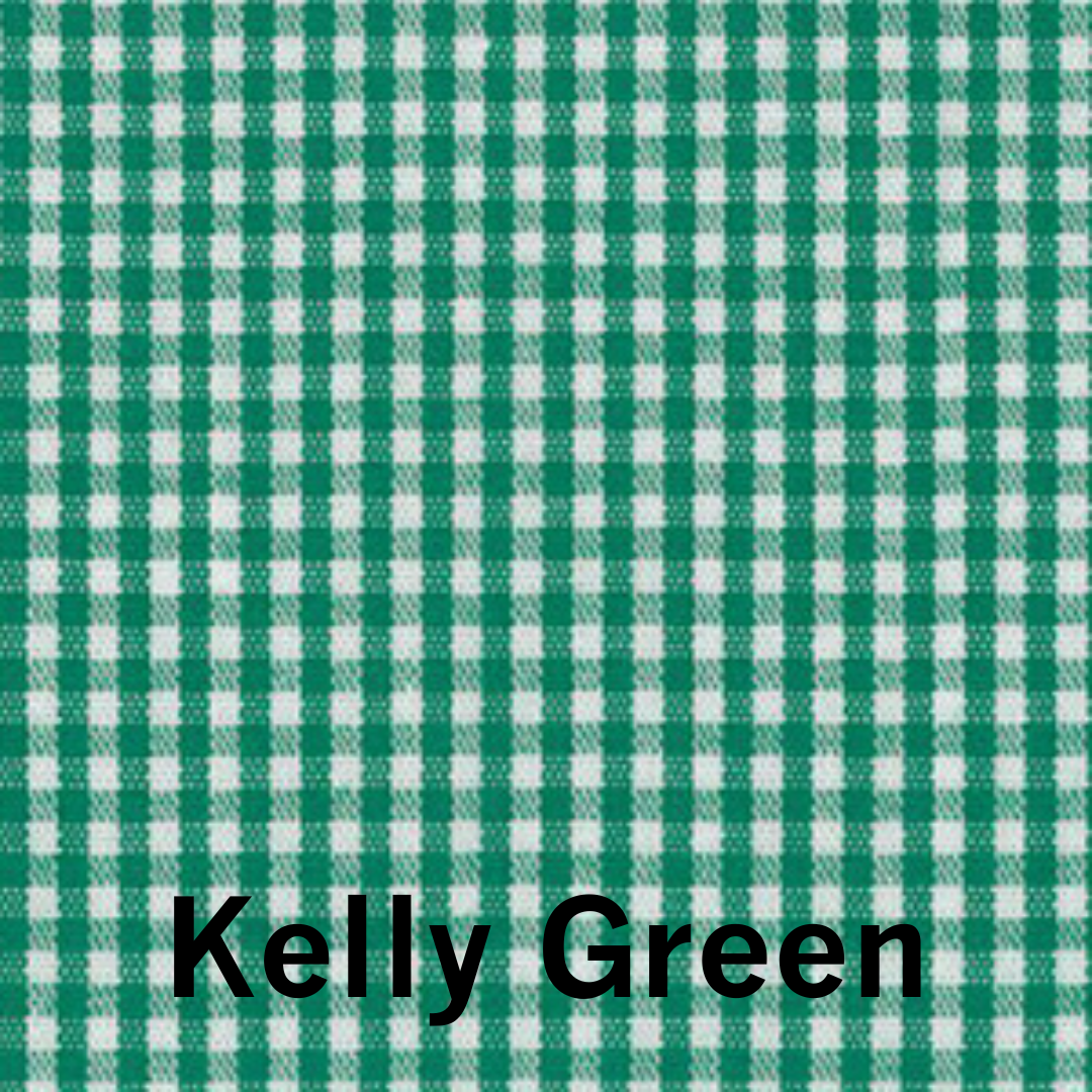 Remnant: 1 1/4 yd Gingham 1/16" - Green