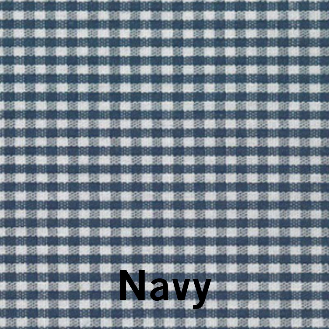 Remnant: 3/4 yd Gingham 1/16" - Navy