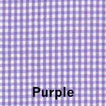 Purple and white mini gingham check woven fabric, 1/16 inch pattern