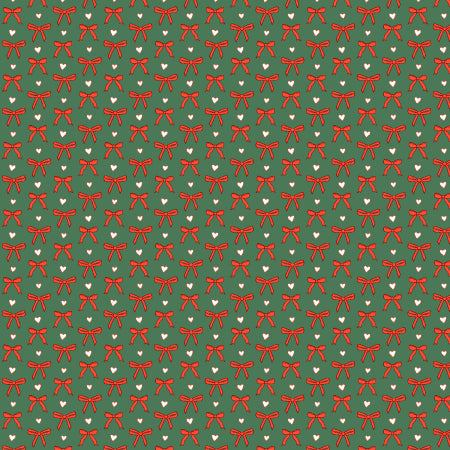 Remnant: 1 7/8 yd With Love Green