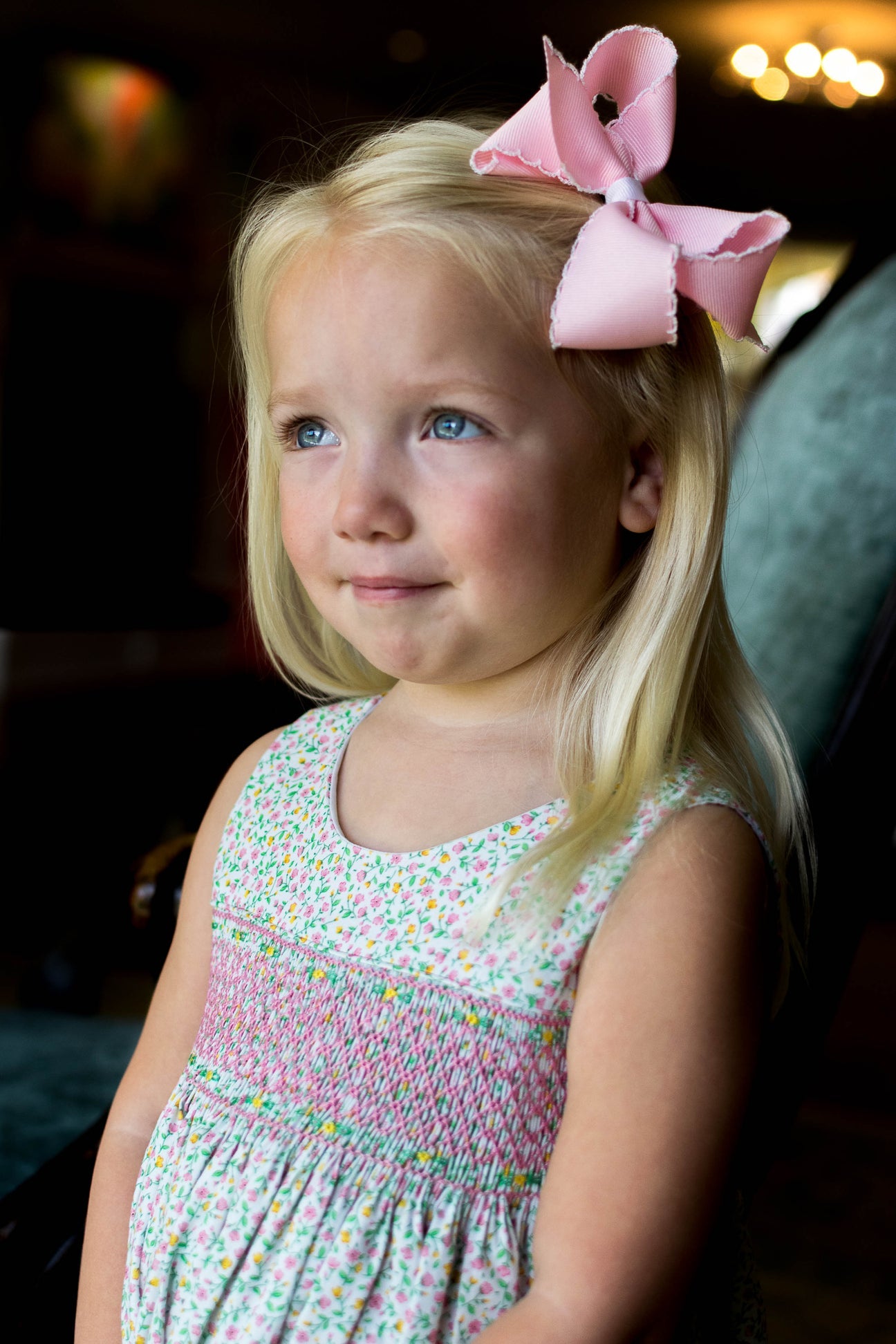 Remnant: 1 1/4 yd Pink and Yellow Spring Floral