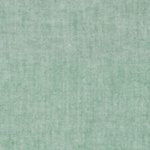 Solid spruce green chambray fabric with subtle woven texture and muted sage tone