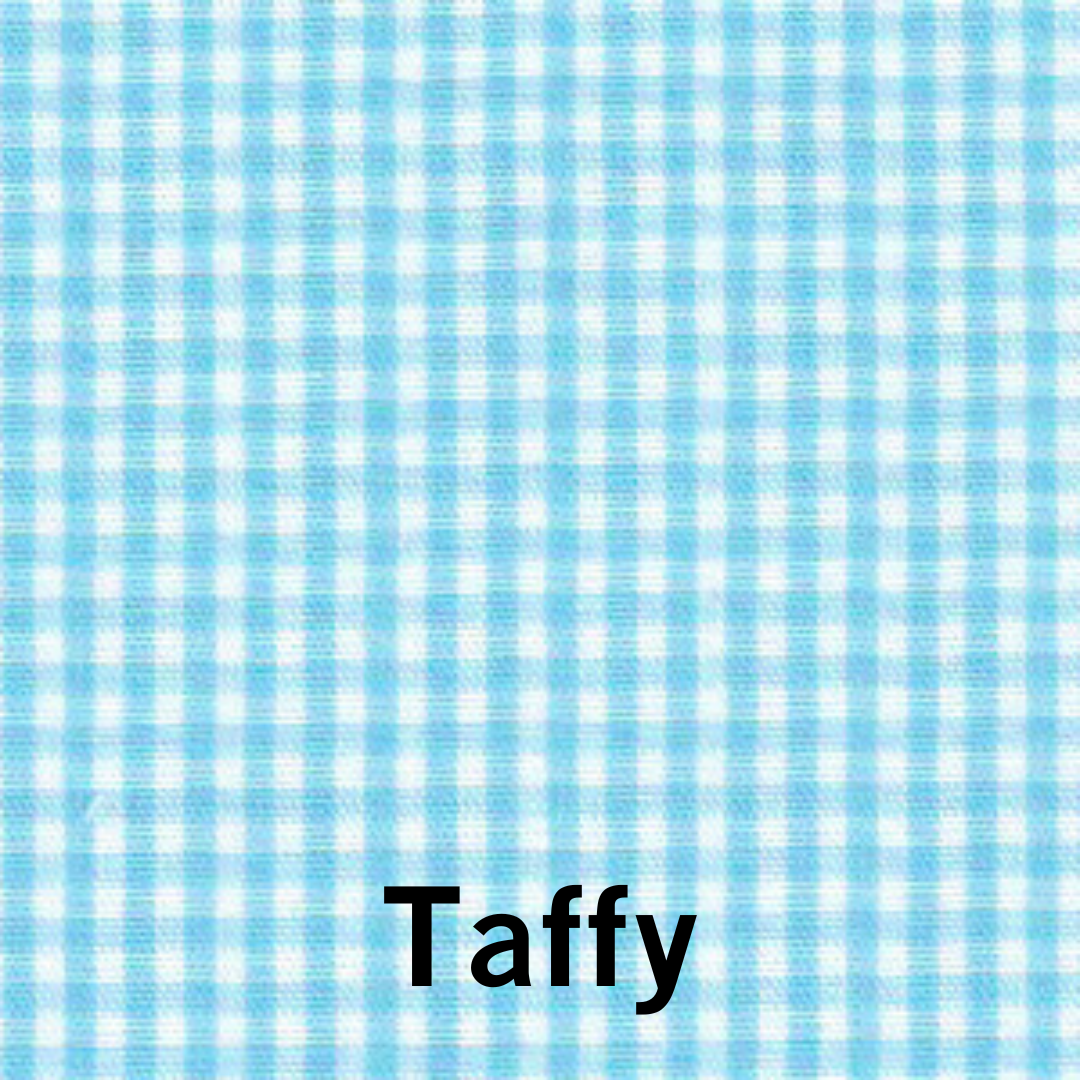 Taffy light blue and white gingham check fabric, 1/16 inch small pattern