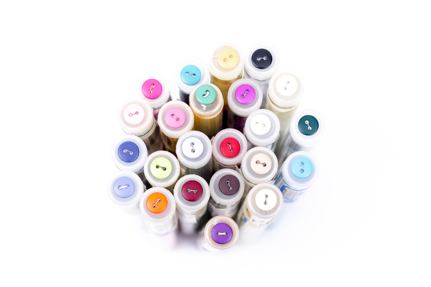 Plastic Buttons 120 - Multiple Sizes & Colors