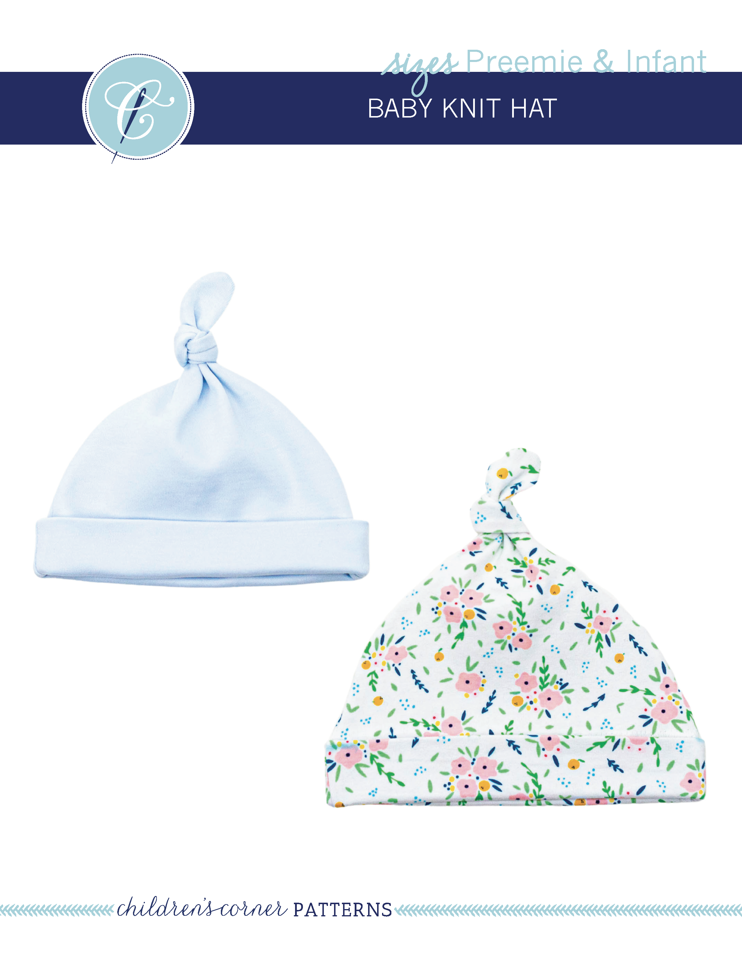 Knotted Corners Hat (Baby & Kids) Knitting Kit