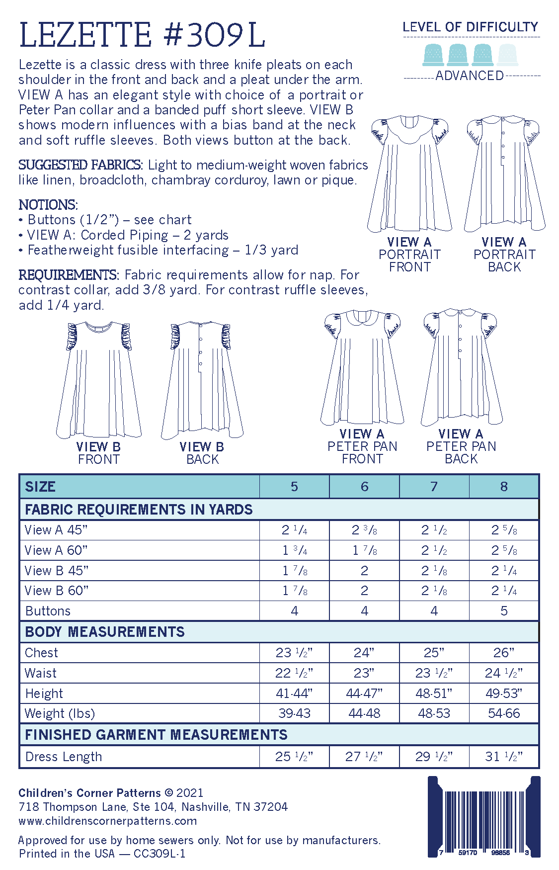 Lezette Children's Corner Patterns Children's Corner Store