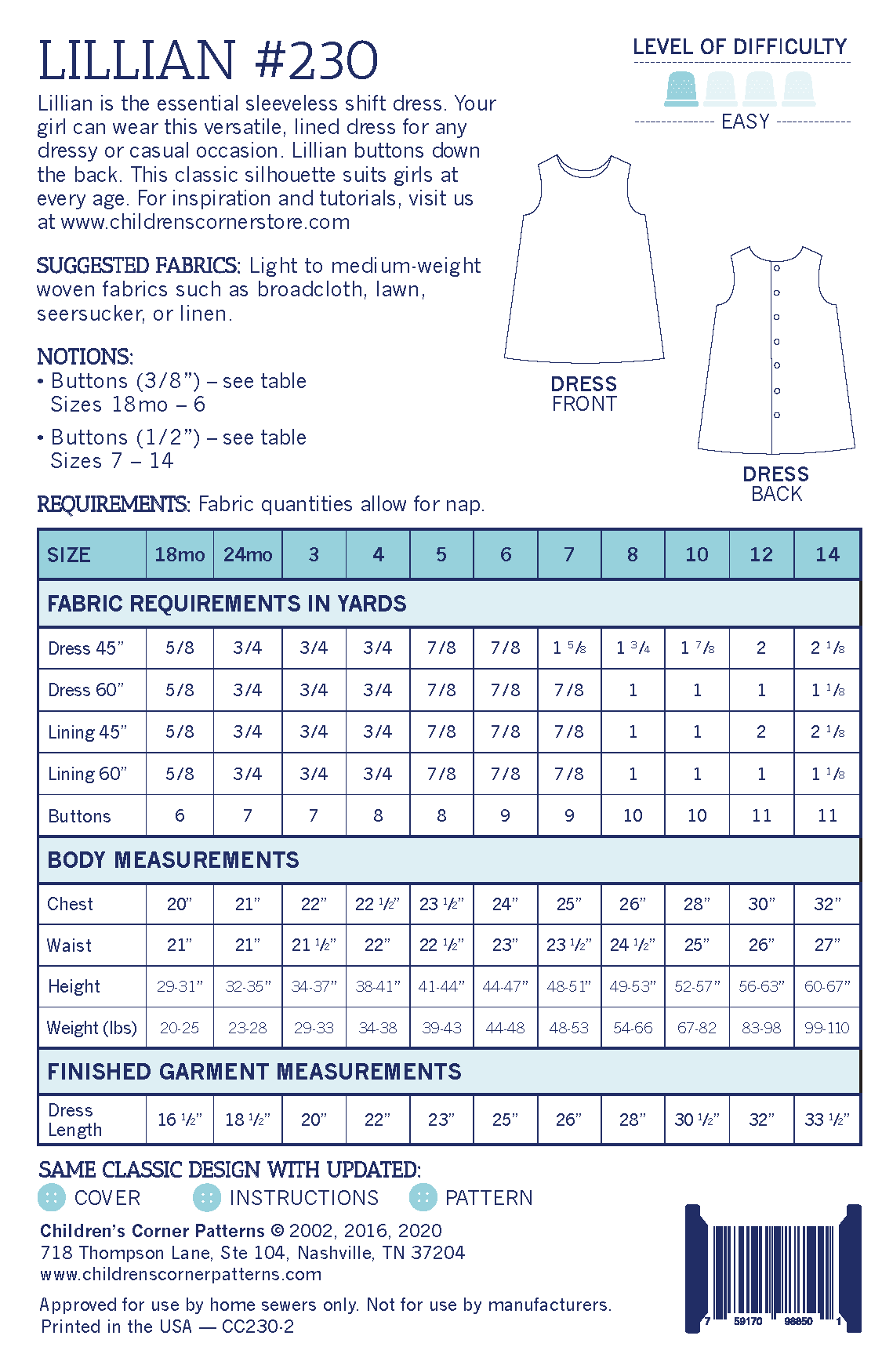 Children's Corner Lillian Pattern Children's Corner Store