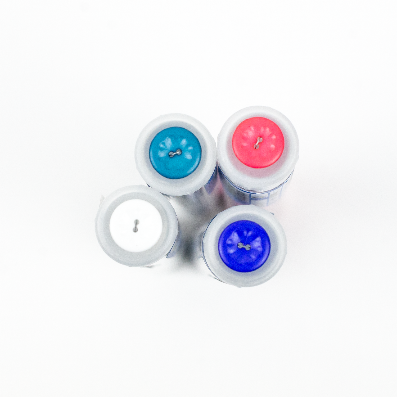 1/2" Floral Indent Plastic Button