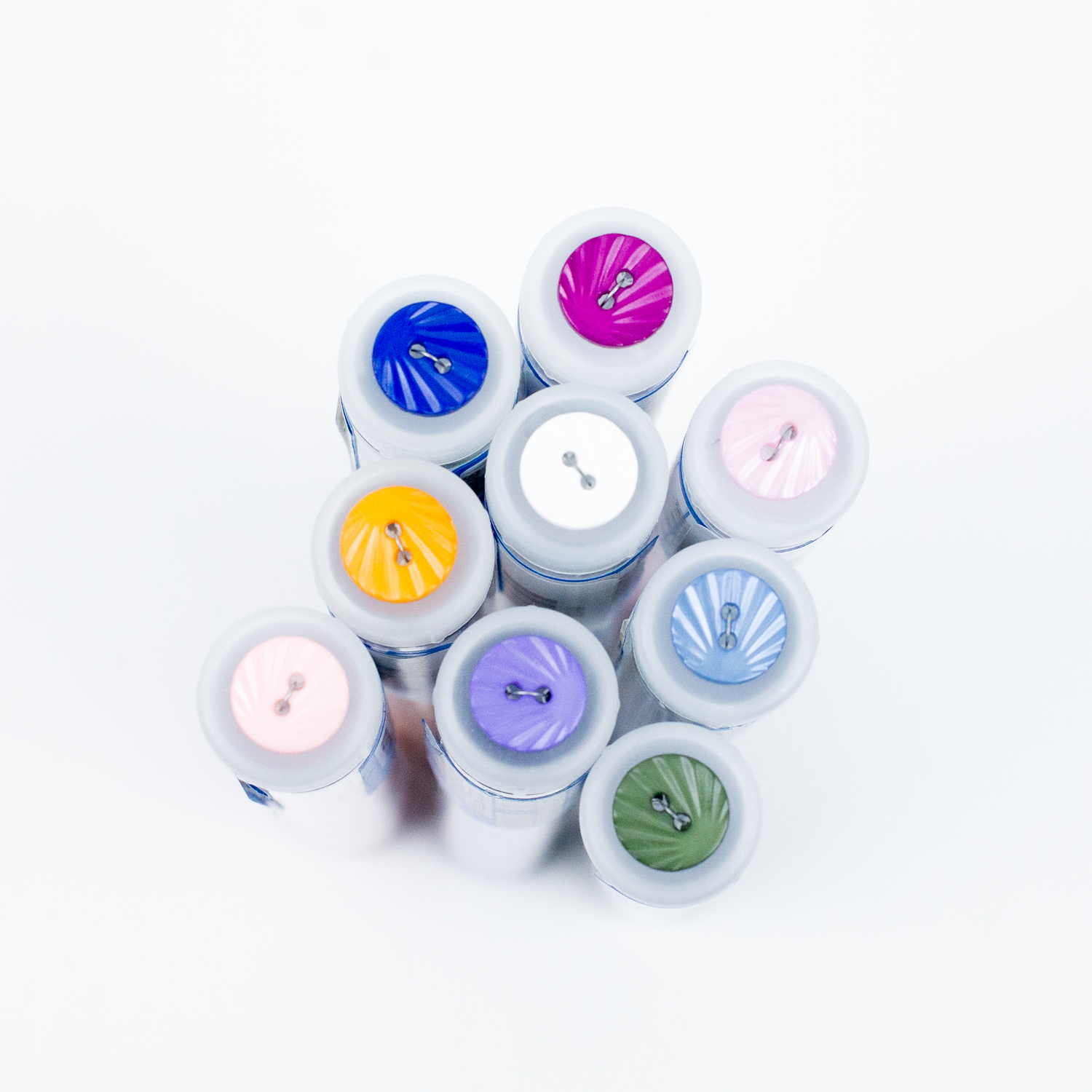 1/2" Seashell Plastic Button