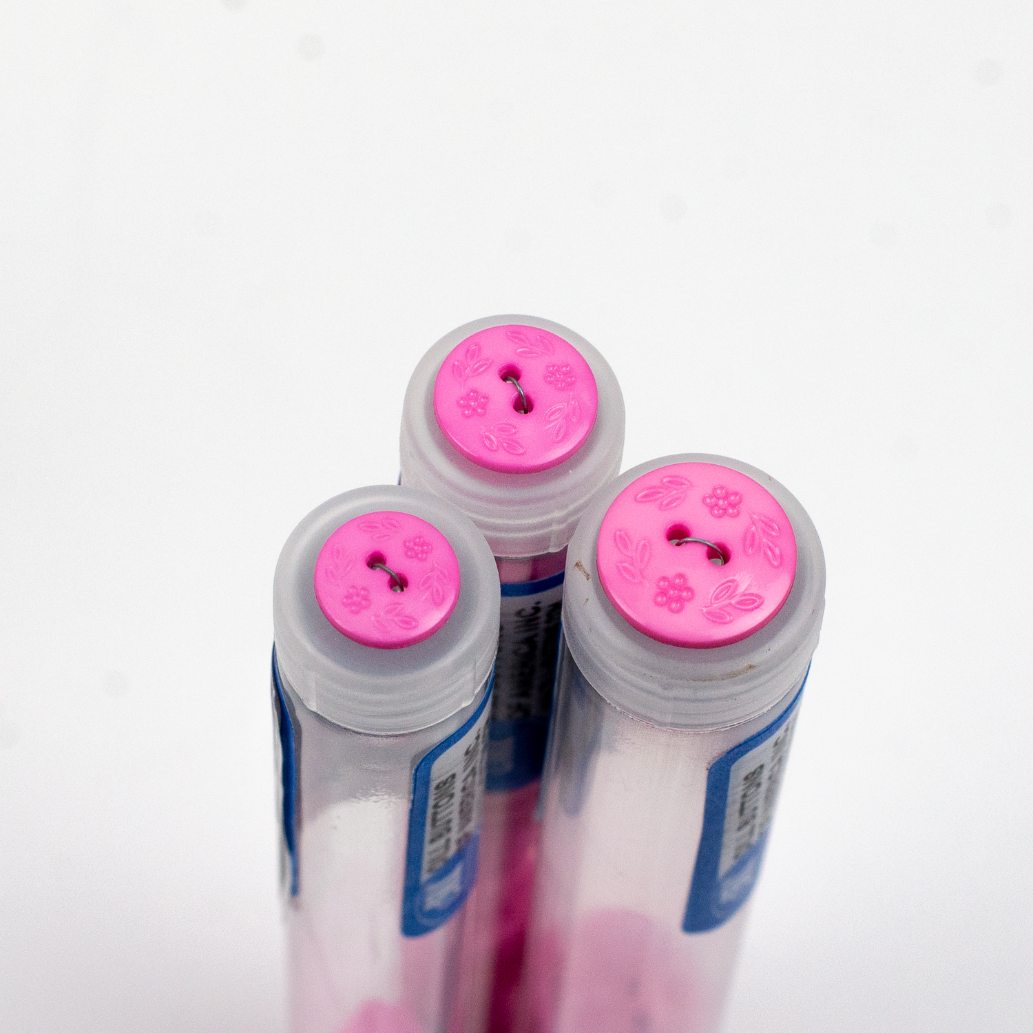 Floral Design Plastic Button