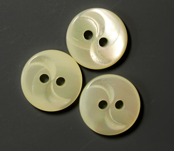Mother of Pearl Wave Button 502- Multiple Sizes