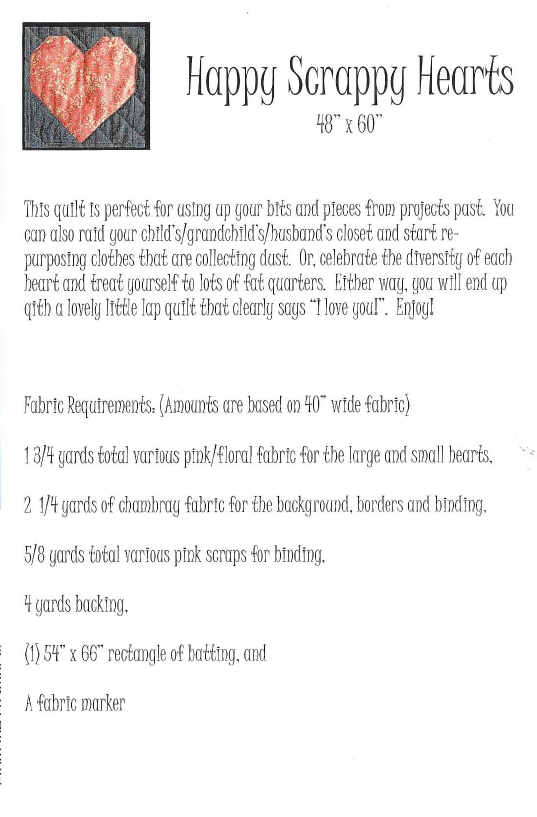 Happy Scrappy Hearts Quilt