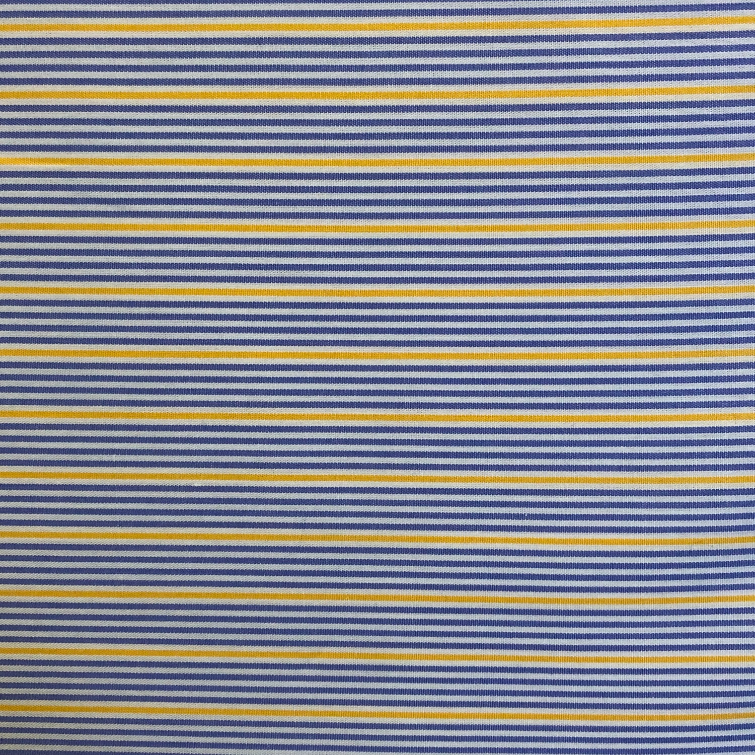 Remnant: 1 1/4 yd Blue/Yellow Shirting