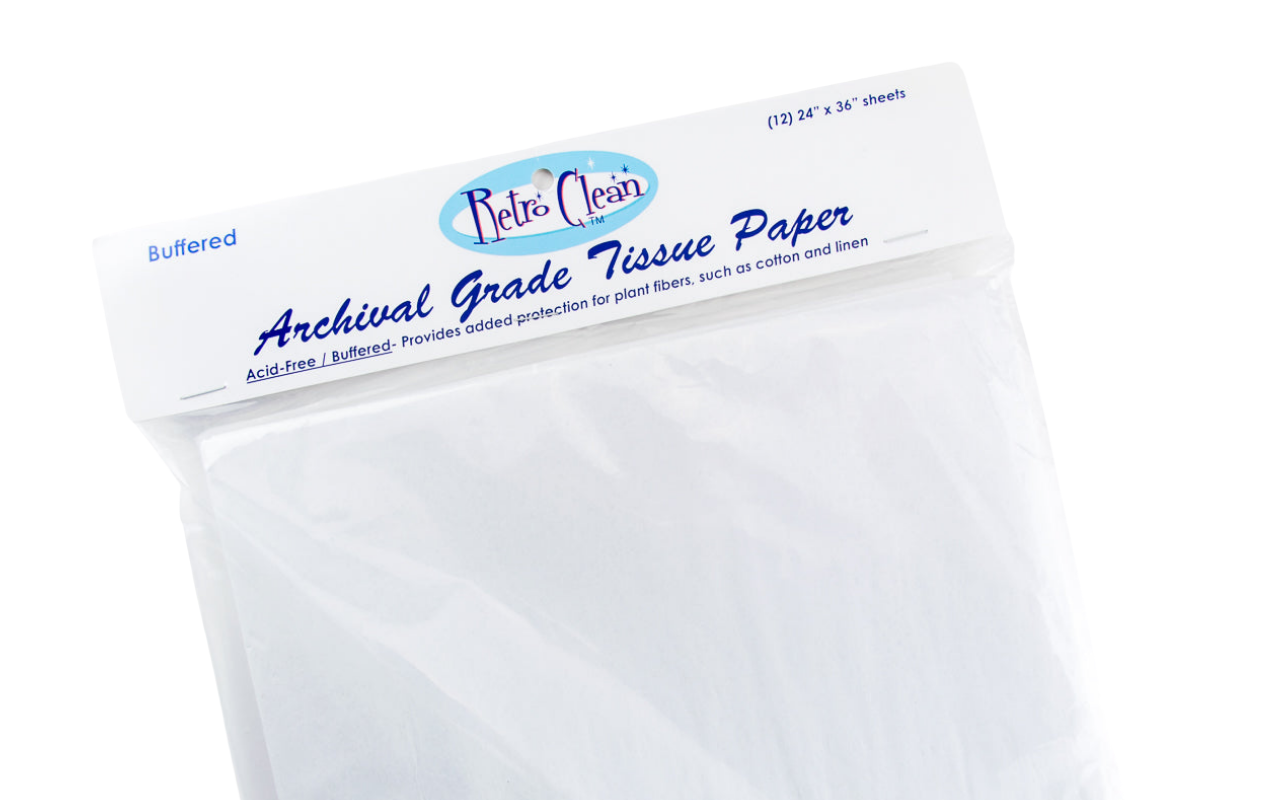 Acid free tissue paper for archival storage, interleaving and