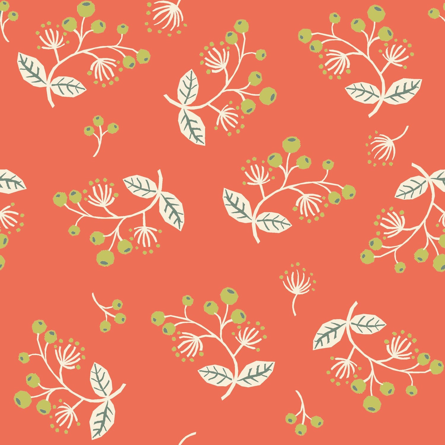 Sprig Rosy Poplin