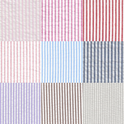 Seersucker Stripe - 100% Cotton