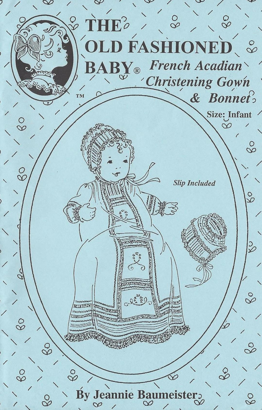 French Acadian Christening Gown and Bonnet