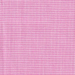 Pink and white micro gingham woven fabric with tiny 1/32 inch checkered pattern