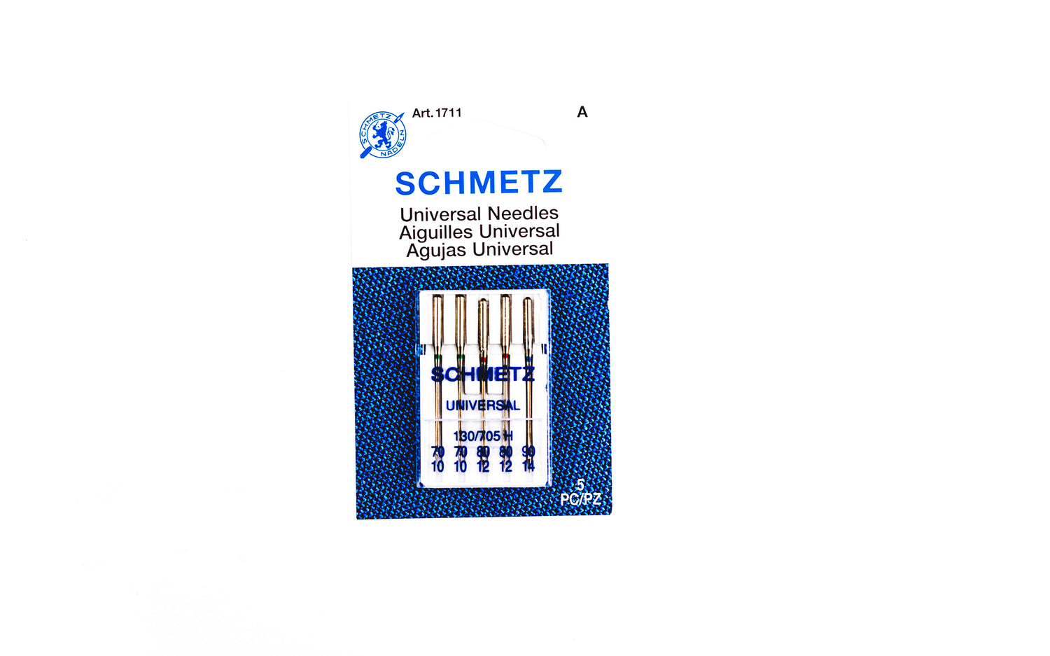 Universal Needles Assorted Pack Size 70/80/90